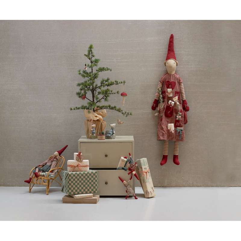 Maileg Nisse - Str. 1 - Pige - Vinter Mint Kjole