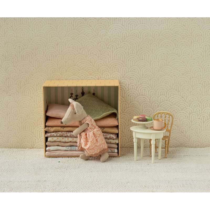 Maileg Vintagebord - Mus - Råhvid