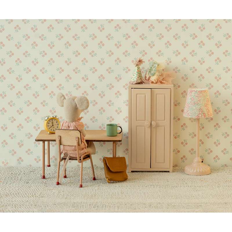 Maileg Vintage Gulvlampe - Mus - Rosa