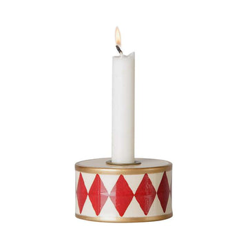 Maileg Lysestage - Tromme - Rød/Off White