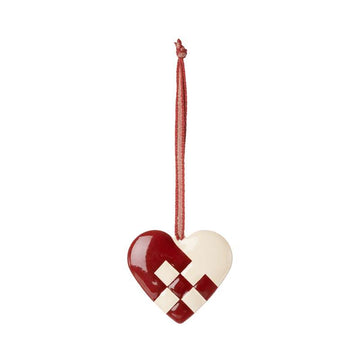 Maileg Juleornament - Metal - Lille Hjerte - Rød