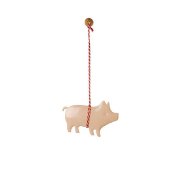 Maileg Juleornament - Metal - Gris - Rosa