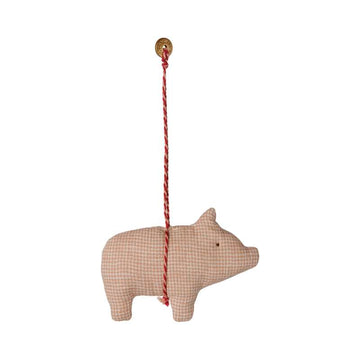 Maileg Juleornament - Stof - Gris - Ternet - Puder