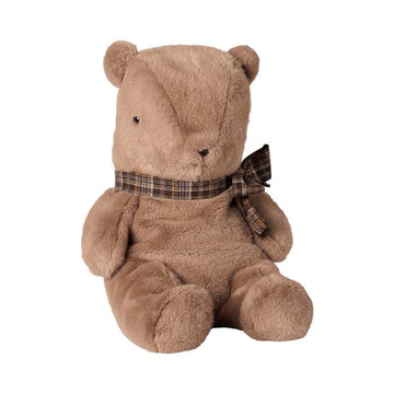 Maileg Teddy Plush Bamse - Stor - Mørk mushroom
