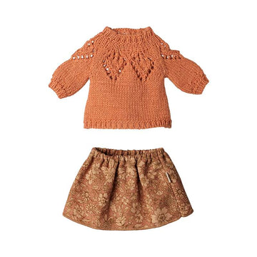 Maileg Tøj til Medium Mus - Nederdel og Strikket Sweater