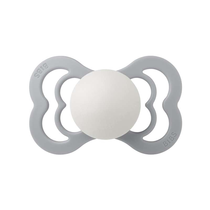 BIBS Symmetrisk Supreme Sut - Str. 2 - Naturgummi - GLOW - Cloud