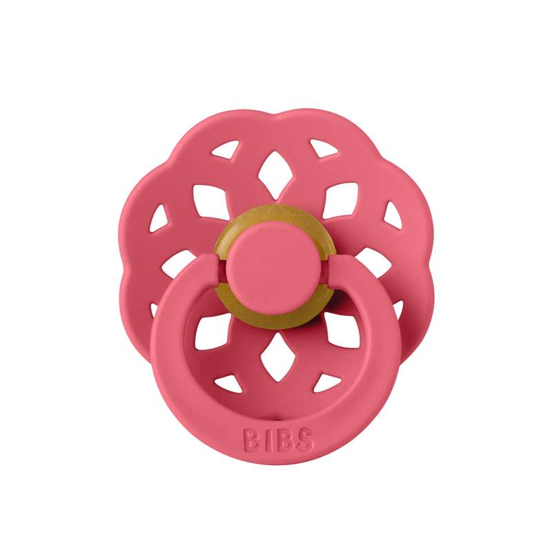 BIBS Rund Boheme Sut - Str. 2 - Naturgummi - Coral