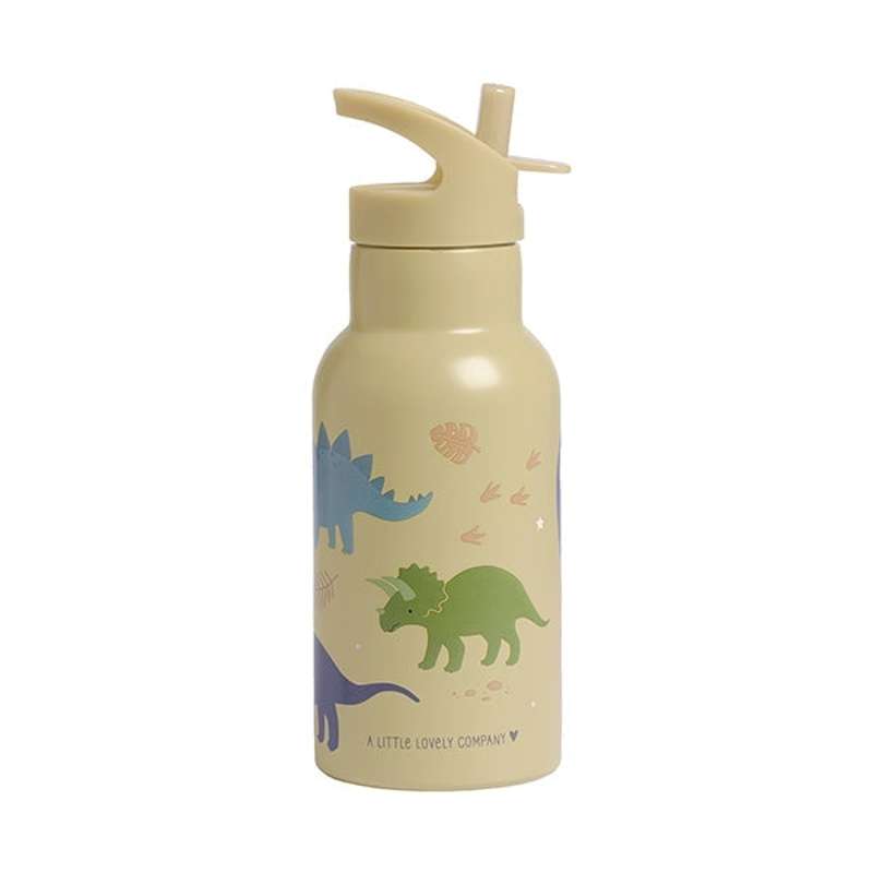 A Little Lovely Company Ståldrikkedunk - 350ml - Dinosaur