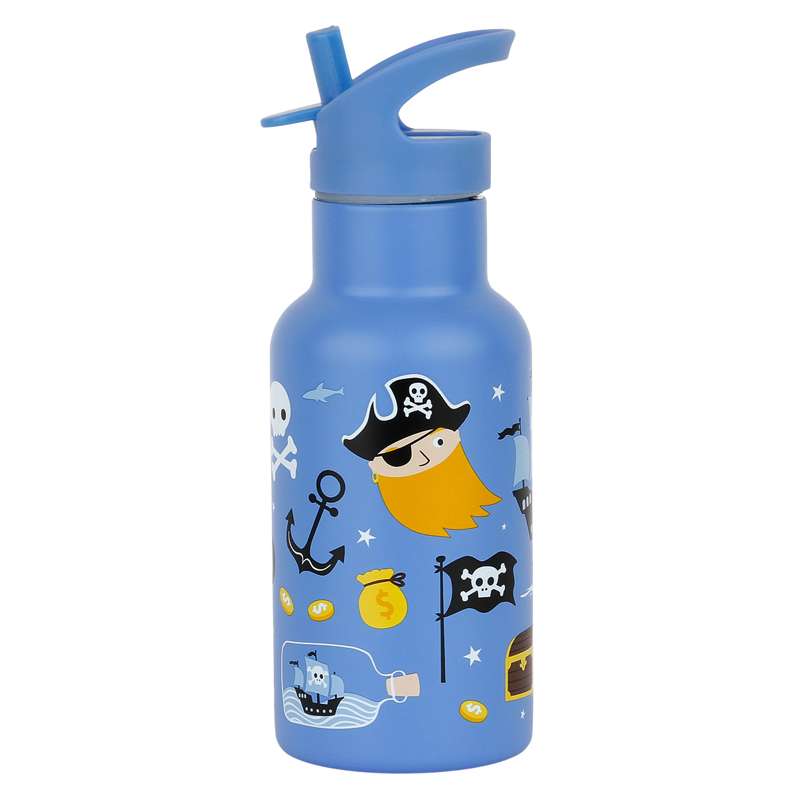 A Little Lovely Company Ståldrikkedunk - 350ml - Pirates