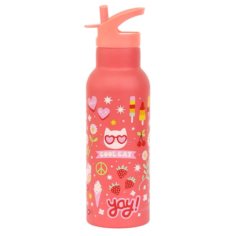 A Little Lovely Company Ståldrikkedunk - XL - 500ml - Fun