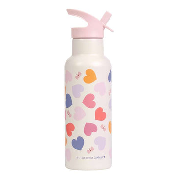 A Little Lovely Company Termo Ståldrikkedunk - XL - 500ml - Hearts