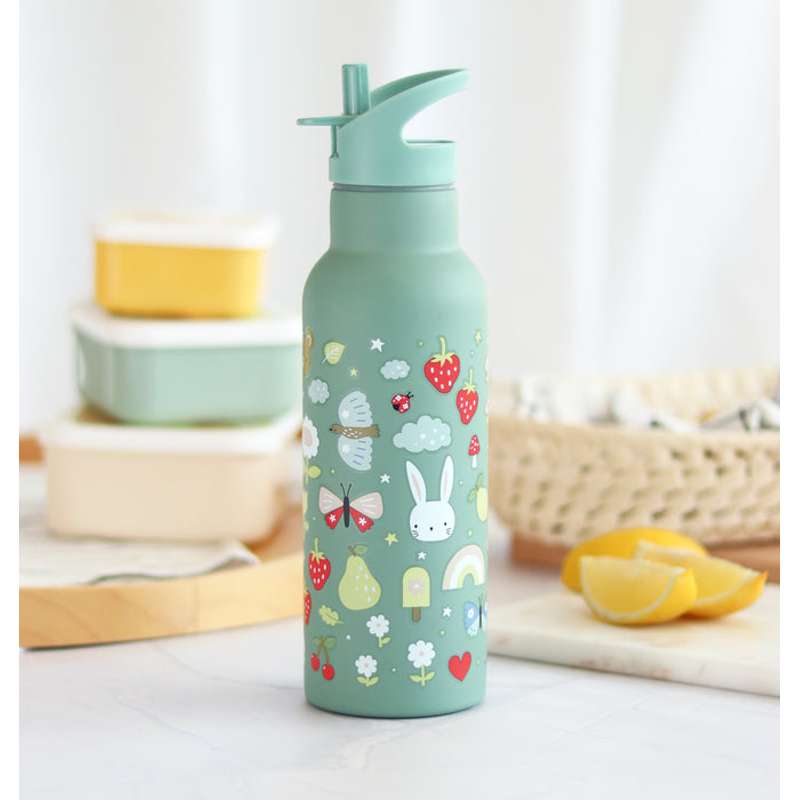 A Little Lovely Company Ståldrikkedunk - XL - 500ml - Joy