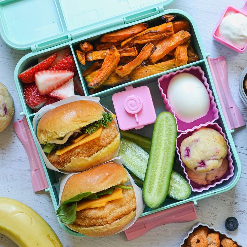Little Lunch Box Co. Rektangulære Bento Cups - Small - 3 stk. - Pink