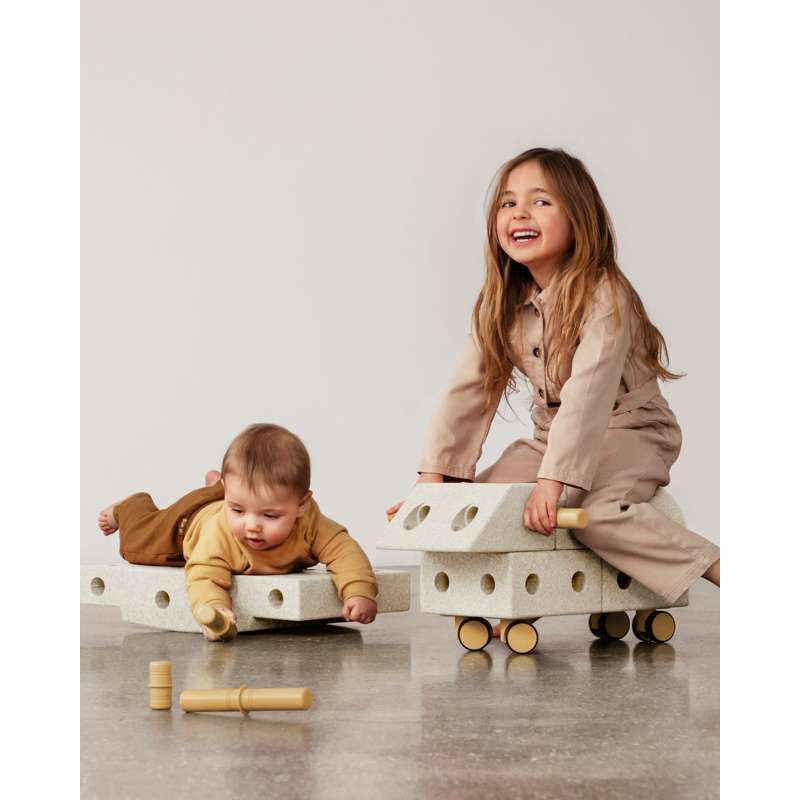 MODU Explorer Byggesæt - Sand Grey/Honey Yellow