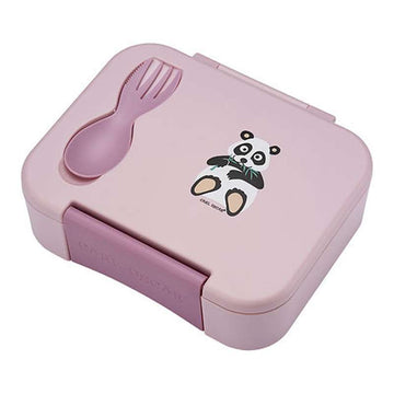 Carl Oscar BentoBOX™ Madkasse m. CUTElery - Kids - Panda (Rosa)