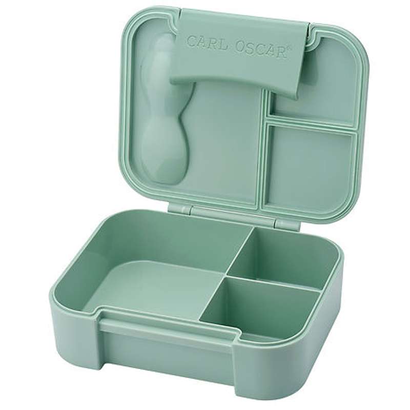Carl Oscar BentoBOX Madkasse m. CUTElery - Kids - Kamel - Mint