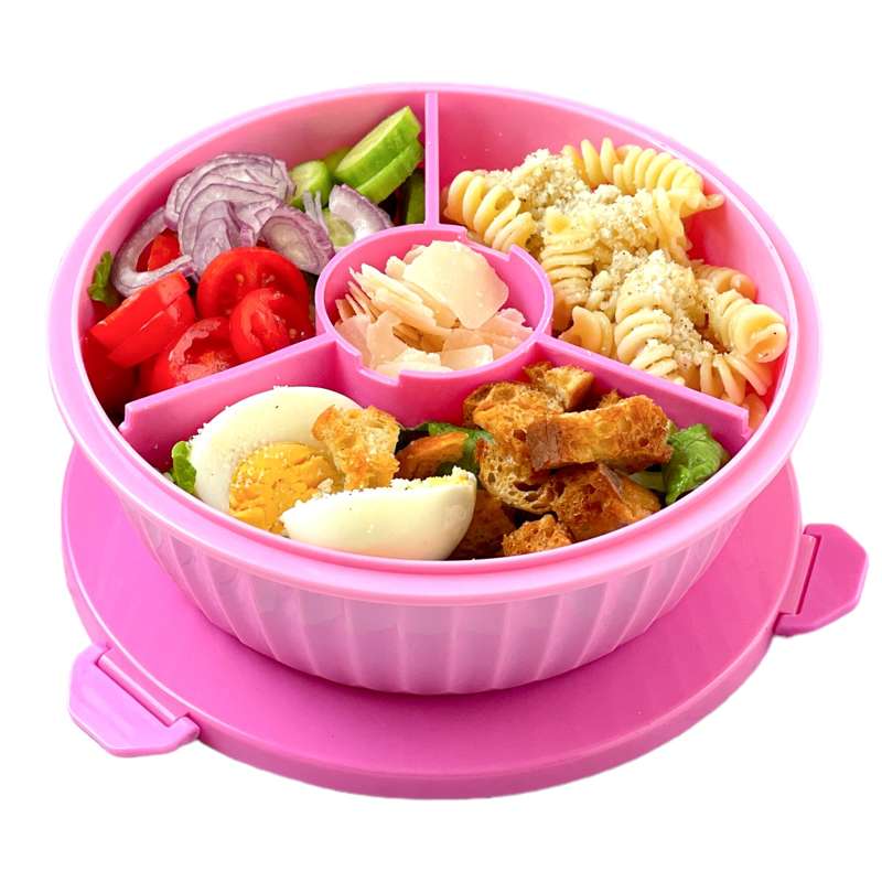 Yumbox Madkasse - Poke Love Bowl - 4 rum - Guava Pink