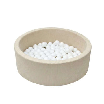 Kid'oh Boldbassin - Smal Fløjl - Sand - m. 100 Bolde - White