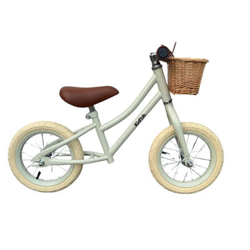 Kid'oh Løbecykel m. Cykelkurv - Pale Sage