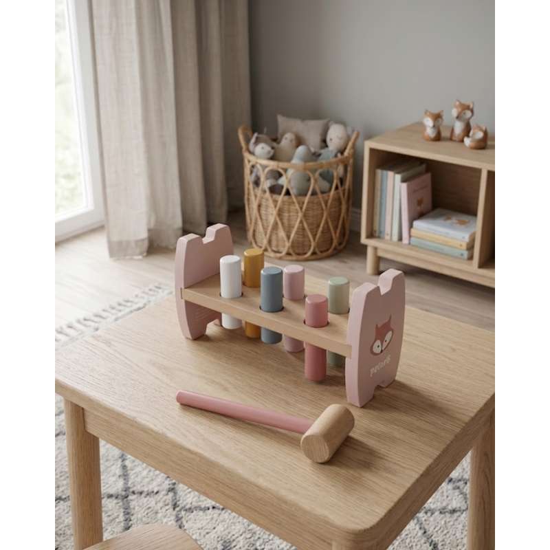 Kid'oh Hammerbræt - Ræv - Rosa