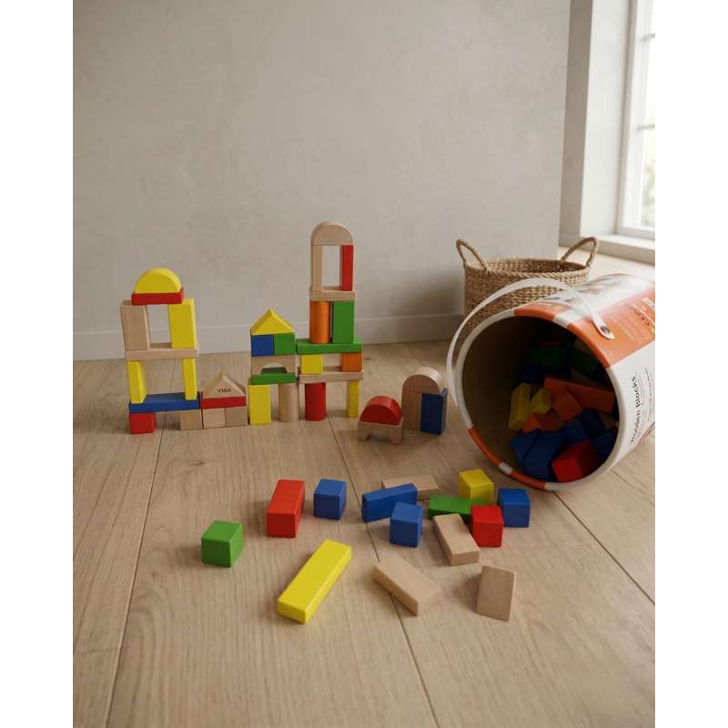 Kid'oh Byggeklodser i Spand - 100 stk.