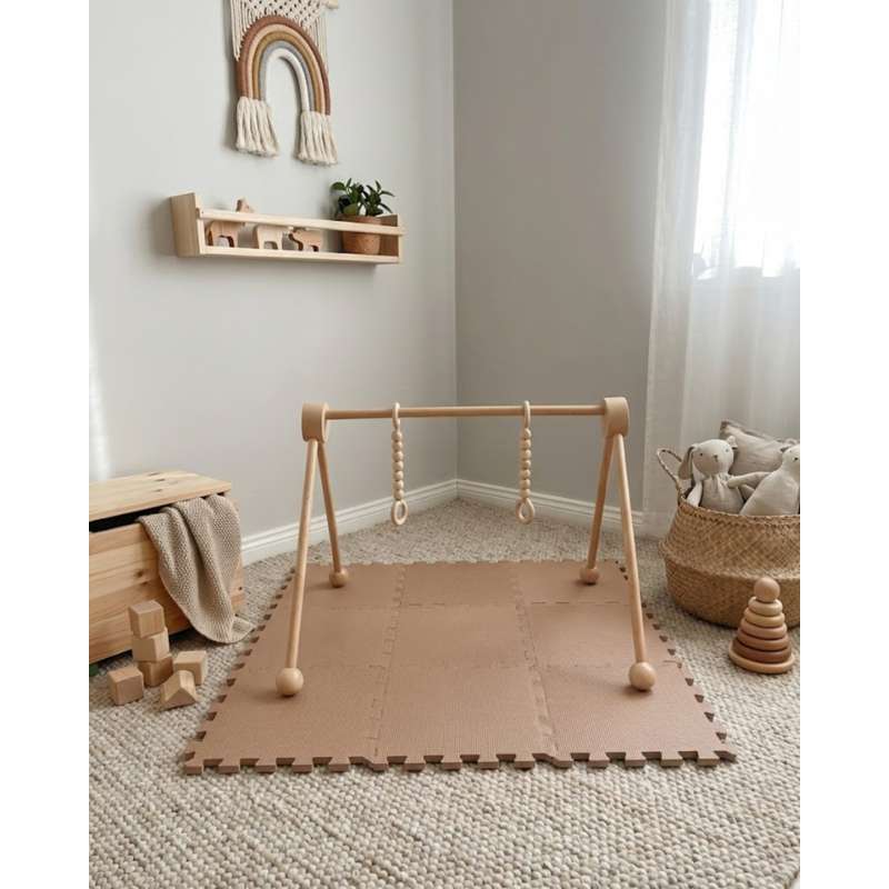 Kid'oh Skumlegegulv - 9 brikker - Nougat