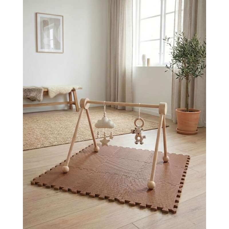 Kid'oh Skumlegegulv - 9 brikker - Caramel