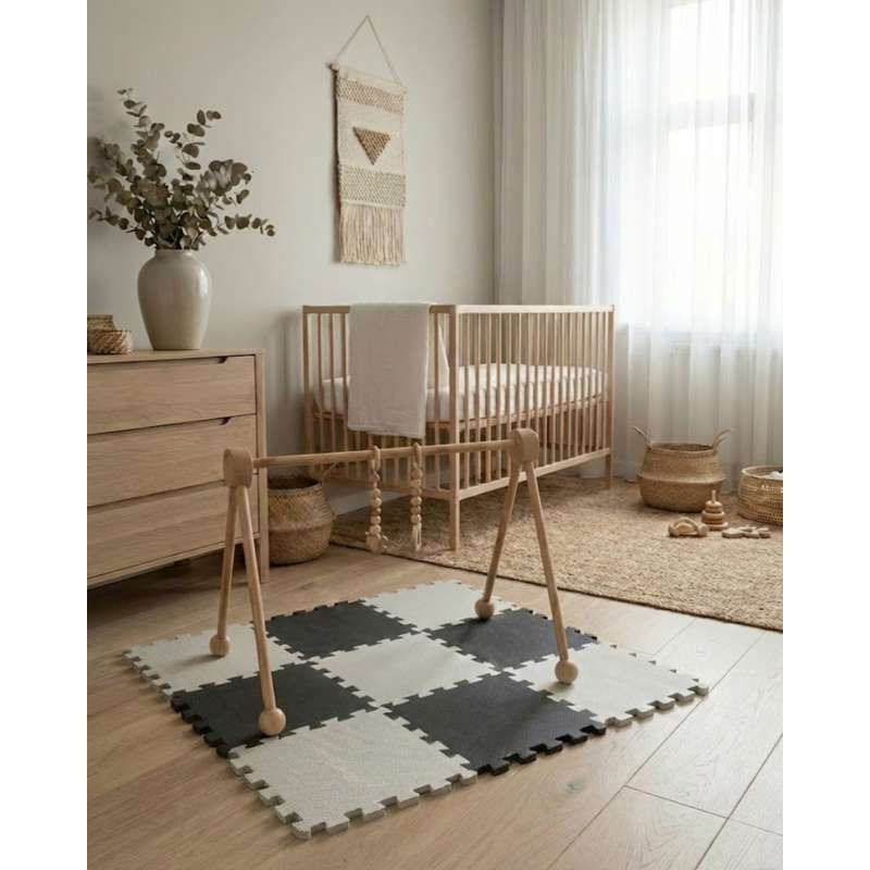 Kid'oh Skumlegegulv - 2 x 9 brikker - Anthracite/Rock