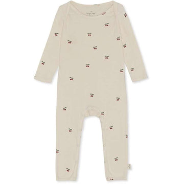 Konges Sløjd Onesie heldragt GOTS - CHERRY