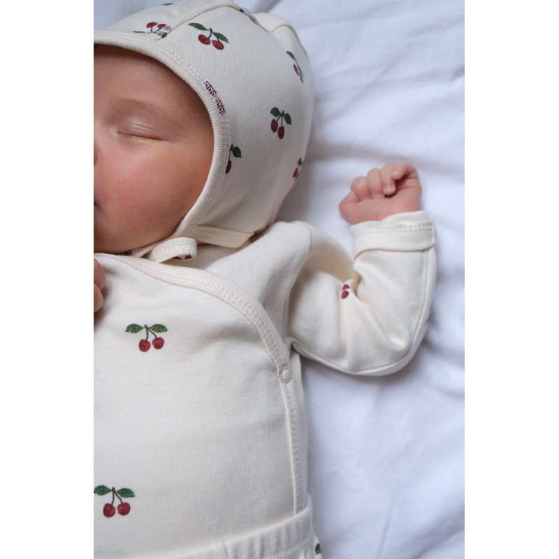Konges Sløjd Newborn heldragt GOTS - CHERRY