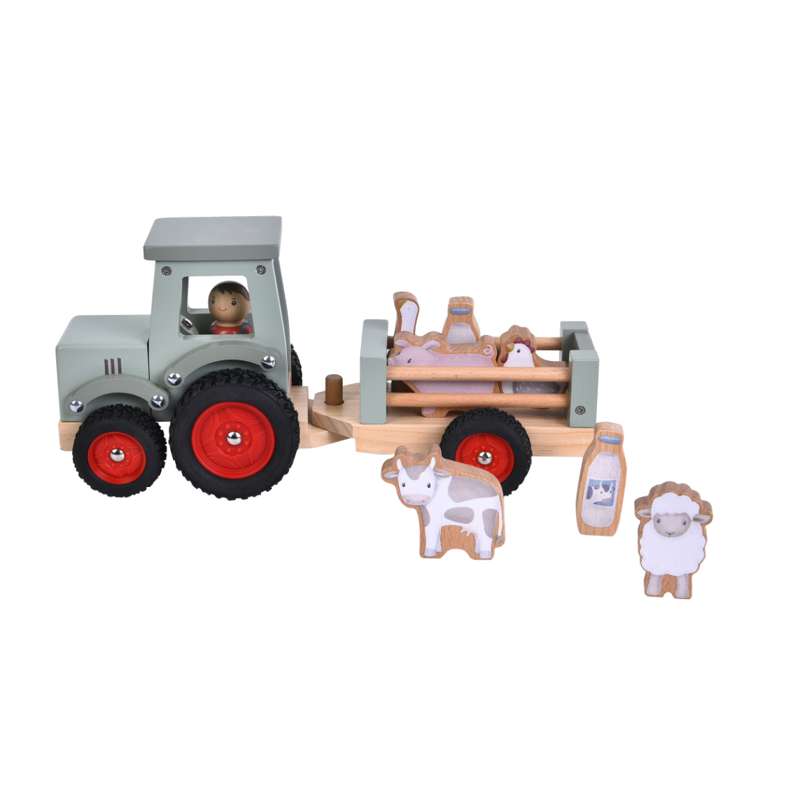 Little Dutch - Traktor m. Trailer - Little Farm