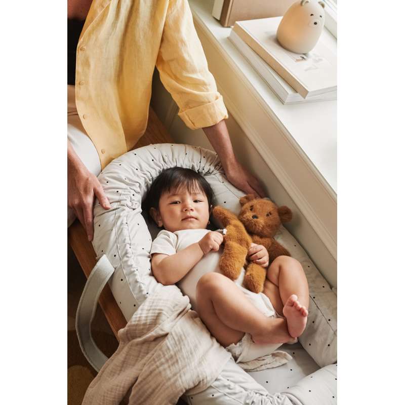 Liewood Gro Babynest/-lift - Classic Dot/Dumbo Grey