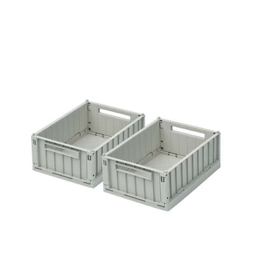 Liewood Weston Opbevaringsboks - Small - 2-pak - Dove Blue