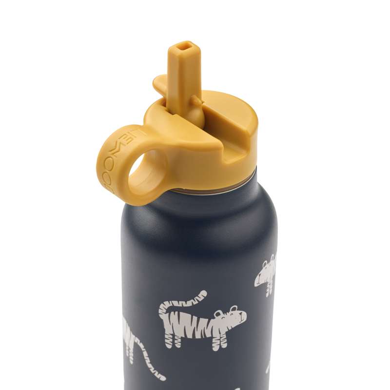 Liewood Falk Drikkeflaske - Rustfrit Stål - 500ml - Tiger/Classic Navy
