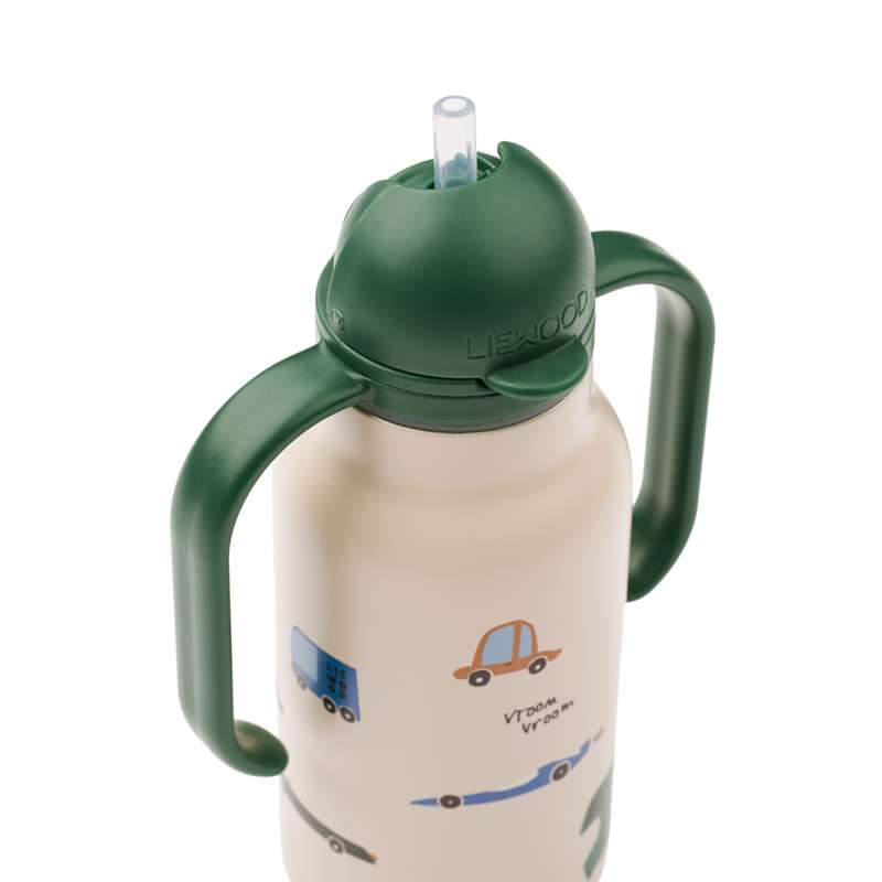Liewood Kimmie Drikkeflaske - Rustfrit Stål - 250ml - Cars/Sandy