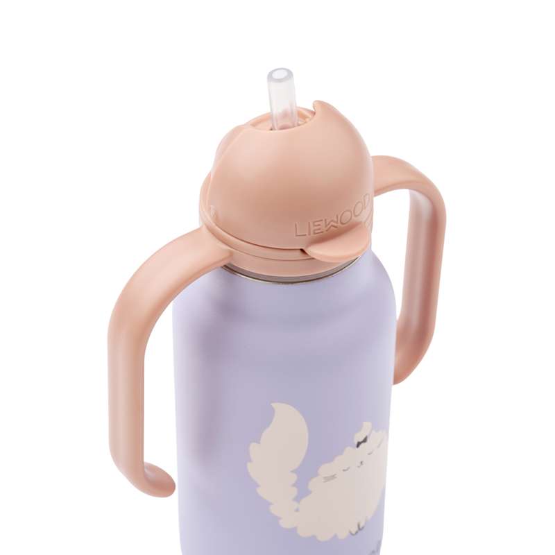 Liewood Kimmie Drikkeflaske - Rustfrit Stål - 250ml - Cat/Warm Lilac