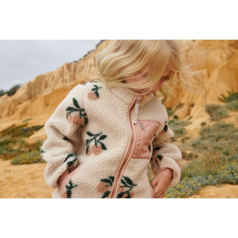 Liewood Nolan Fleecejakke - Peach/Sea Shell