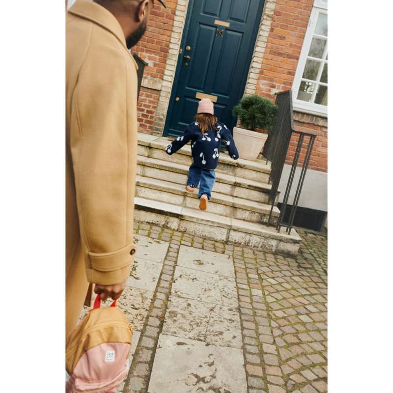 Liewood Noam Pile Jakke - Cherry Blossom/Classic Navy