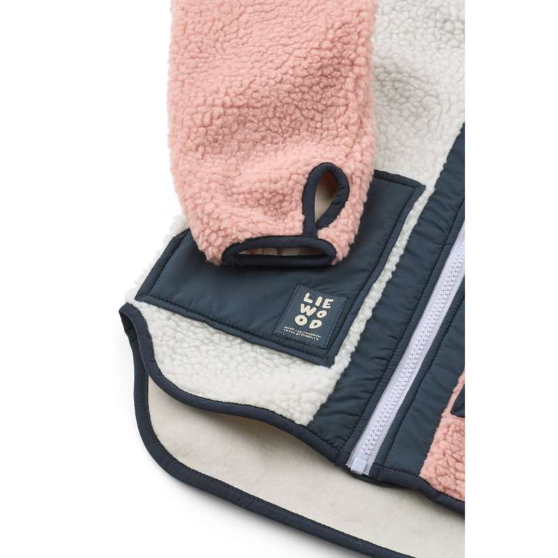 Liewood Noam Fleecejakke - Rose Blush Multi Mix