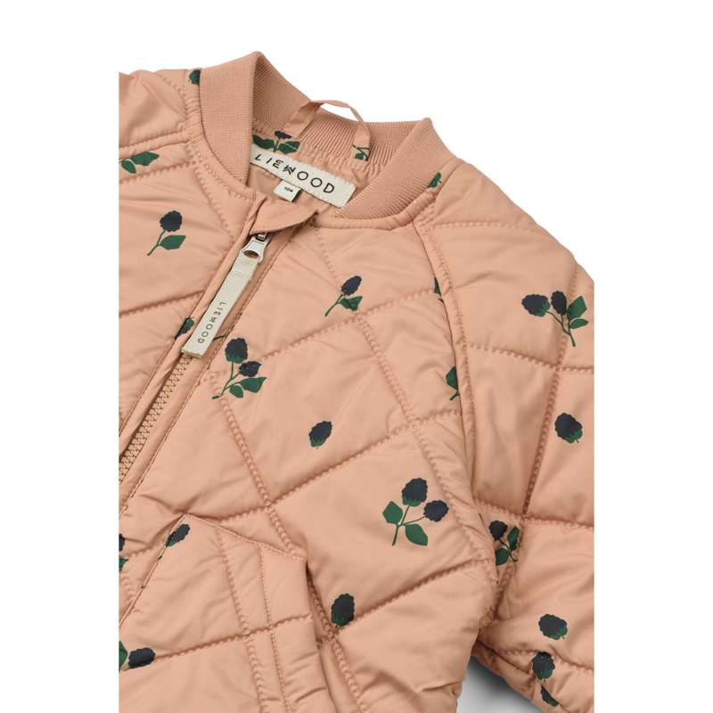 Liewood Zella Termotøj i Sæt - Broderet - Berry/Pale Tuscany