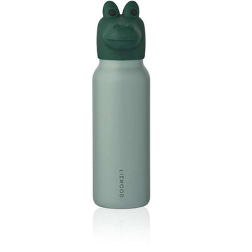 Liewood Falk Drikkeflaske - Rustfrit Stål - 350ml - Crocodile - Peppermint/Garden Green