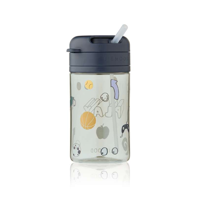 Liewood Pavia Sugerørskop - Tritan - 500ml - Play/Dusty Peppermint