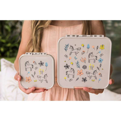 Little Lunch Box Co. Bento 2 Snackmadkasse - Spring Unicorn