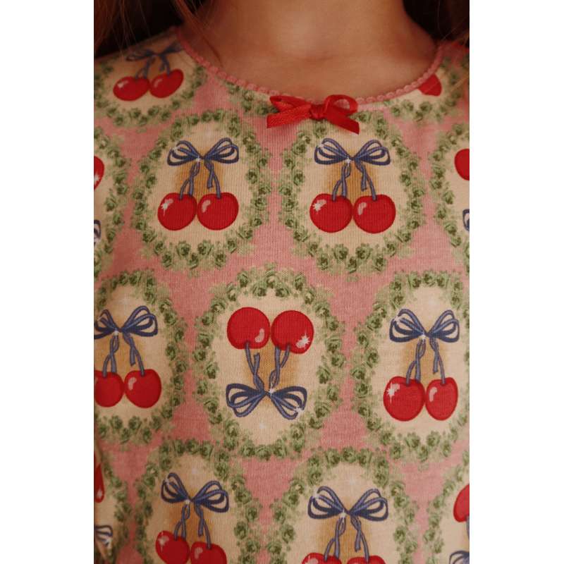 Konges Sløjd Drey - Langærmet Kjole - GOTS - Cherry Bow