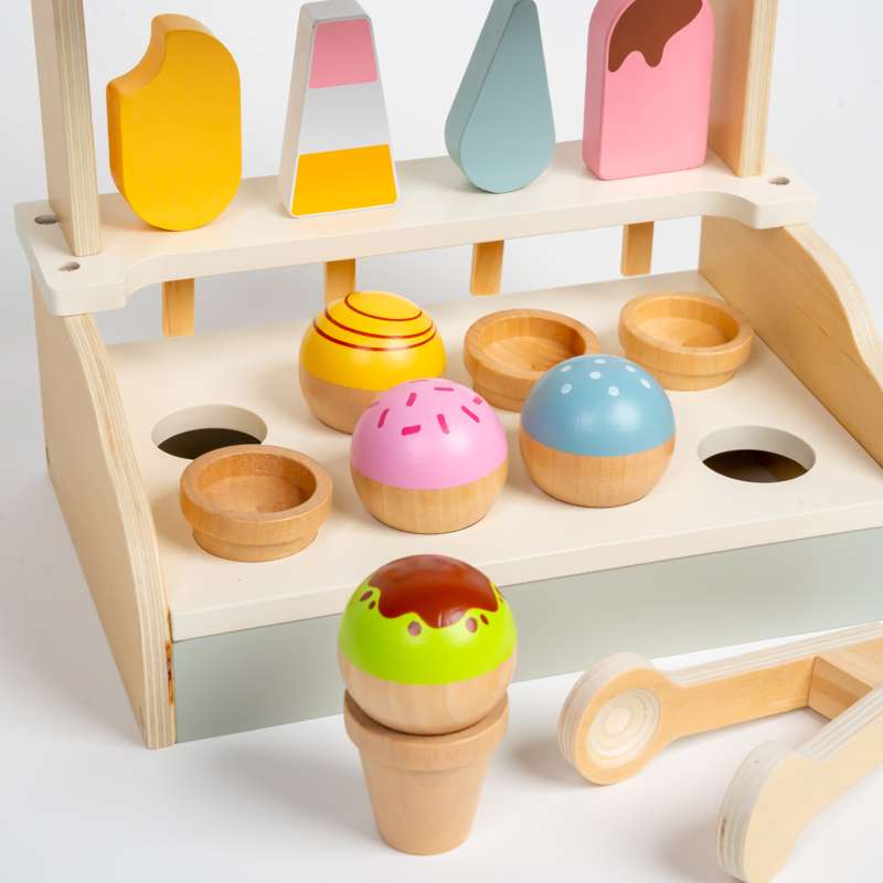 Kid'oh Isbutik med tilbehør i træ - FSC