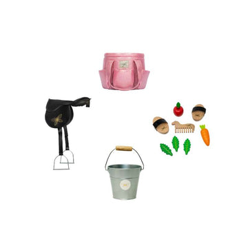 By Astrup Stald- og Udstyrspakke til Kæpheste - Mini - Pink Glitter