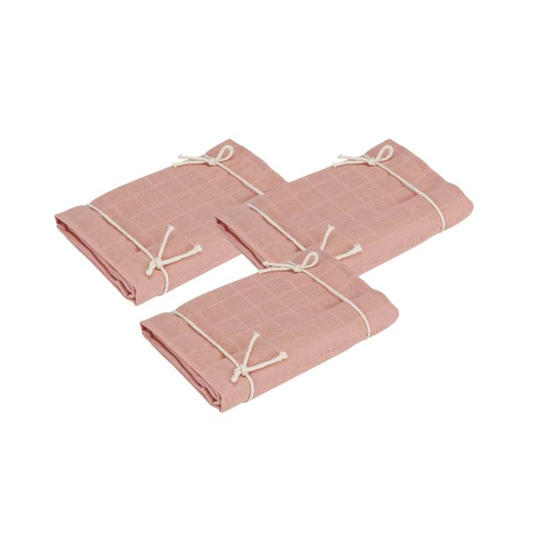 Naturebaby Økologiske Stofbleer/Minisvøb - 3-pak - Rose