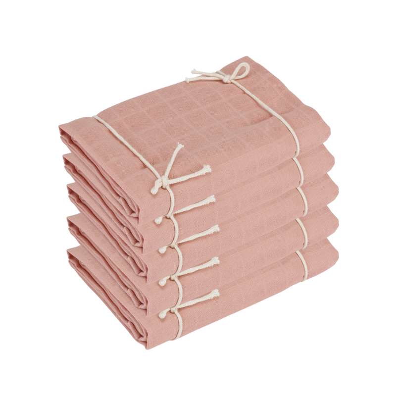 Naturebaby Økologiske Stofbleer/Minisvøb - 5-pak - Rose Cloud