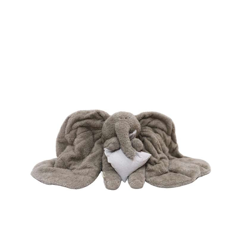 Membantu Tyngde Plysbamse m. Hørfrøpose - Magma01 - Grå