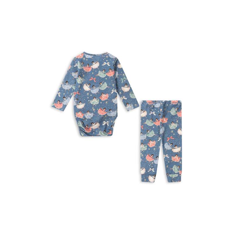 Konges Sløjd Basic Body/Buksesæt - GOTS - Snow Bow Ballerina